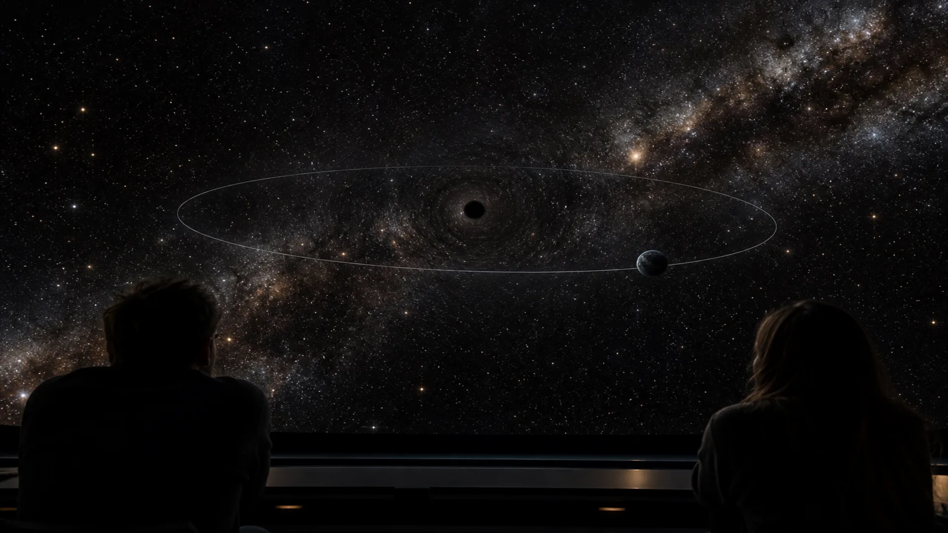 Earth seen from space against darkness as sunlight disappears
